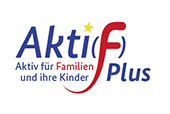 Logo des Förderprogramms Akti(F) Plus - Aktiv für Familien und ihre Kinder