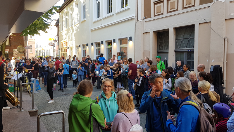 Voll war es beim Tag der offenen Tür der Musikschule in der Baumgartenstraße 12. Foto: Stadt Oldenburg