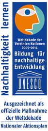 Logo der UN-Dekade „Bildung für nachhaltige Entwicklung“