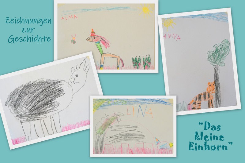 Gemälde zur Geschichte „Das kleine Einhorn". Foto: Stadt Oldenburg