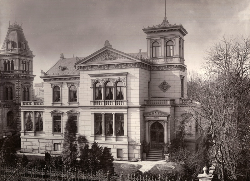 Francksen-Villa früher (1898). Quelle: Bildarchiv Stadtmuseum