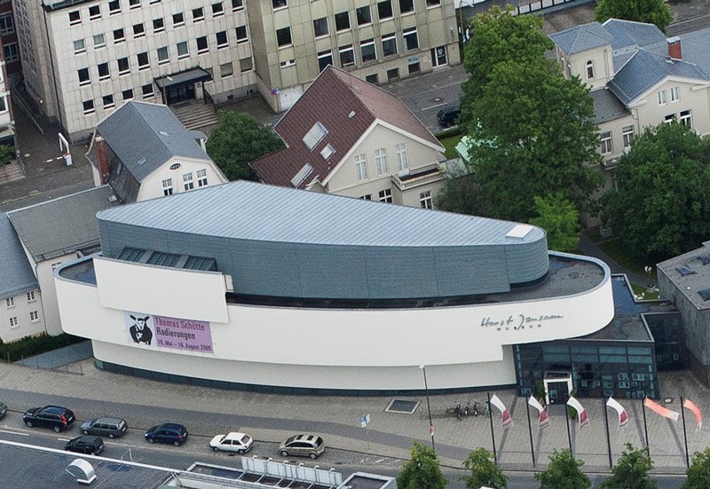Das Horst-Janssen-Museum von oben. Foto: Oldenburger Luftbildarchiv (OLAR)