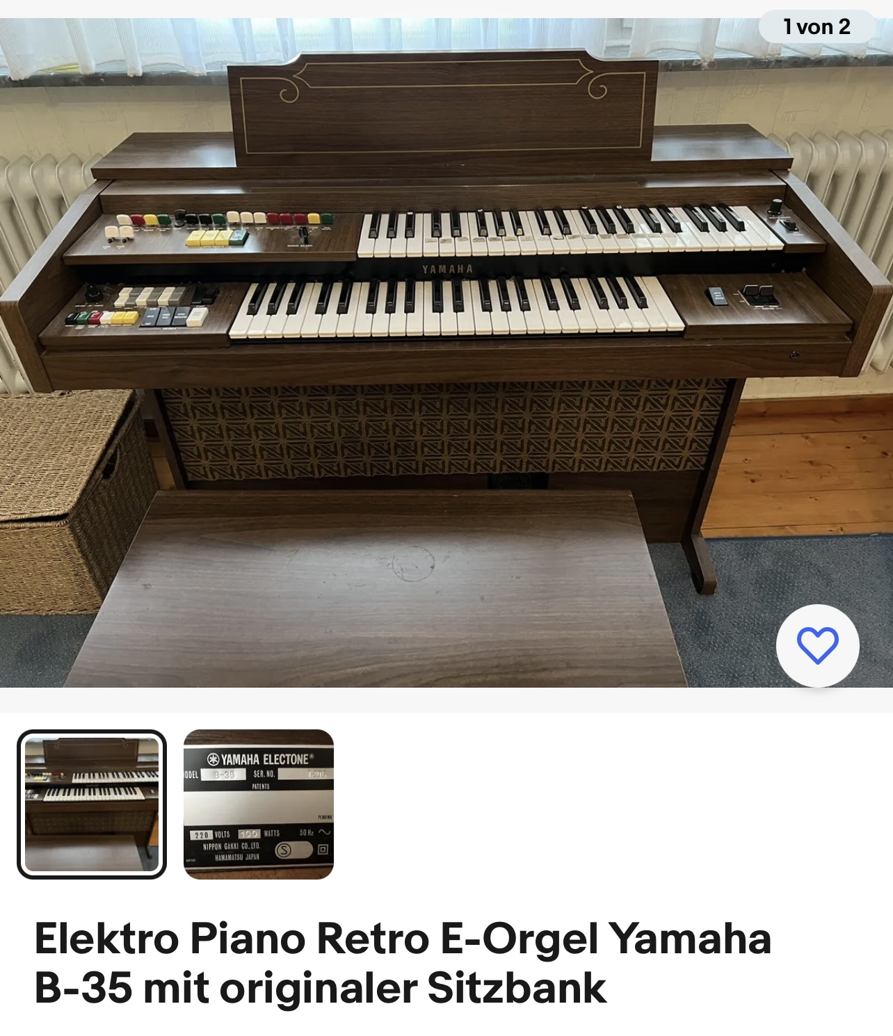 Yamaha Heimorgel
