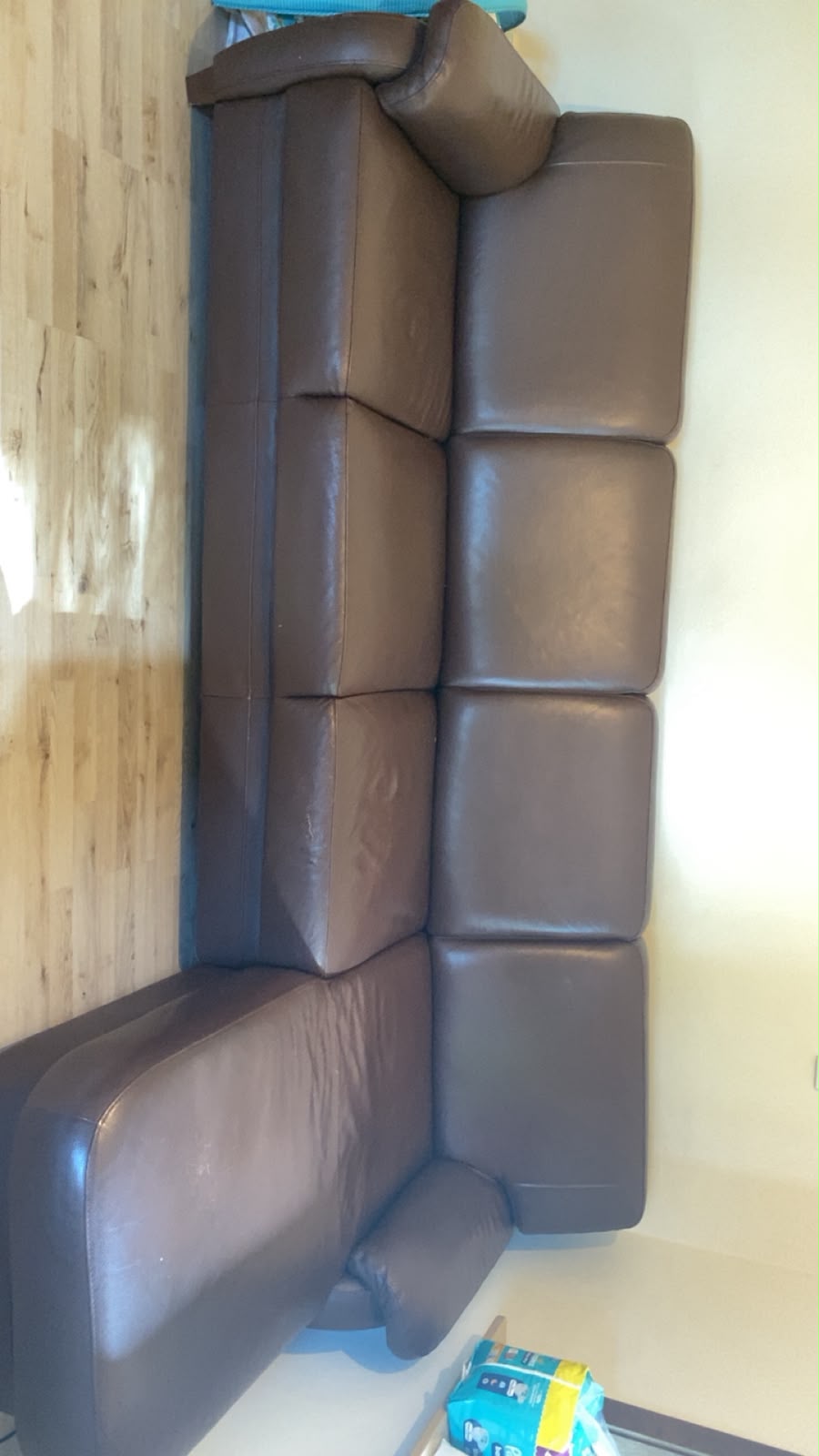 Braune Ledersofa